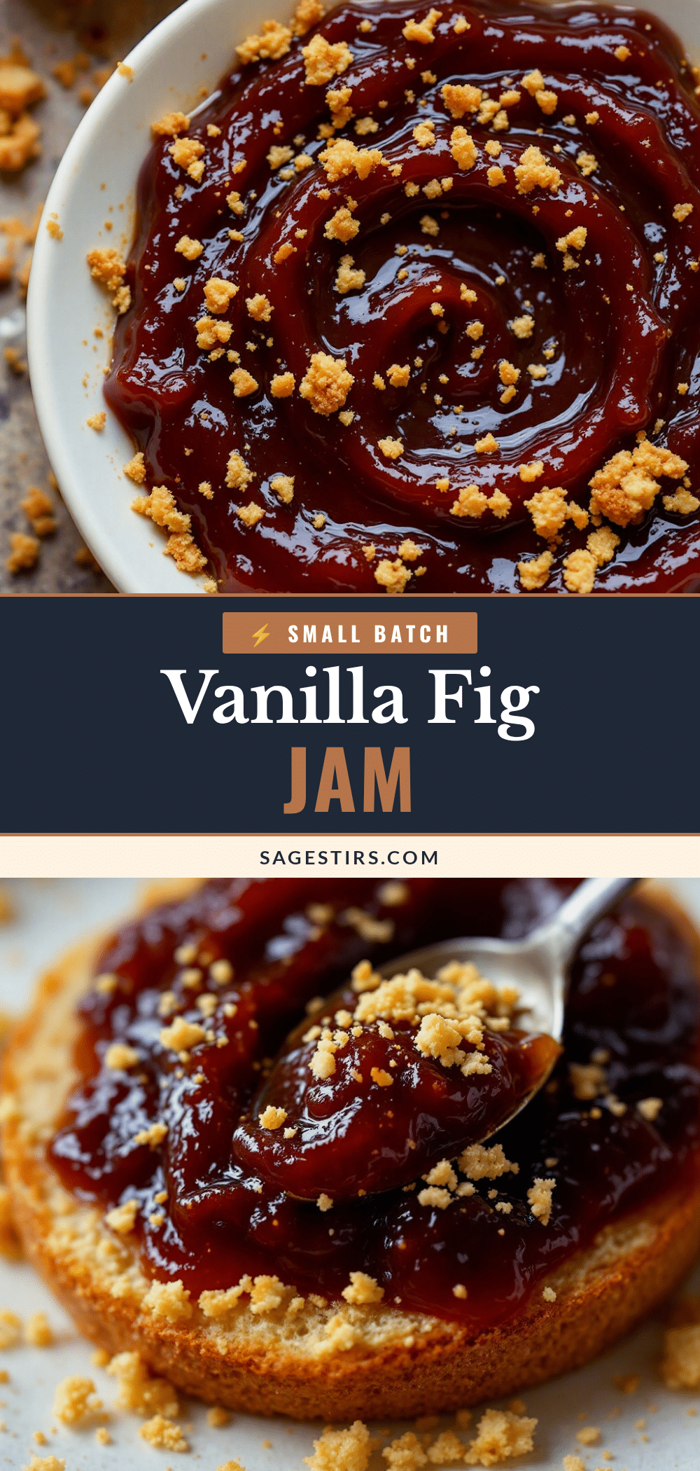 homemade small-batch fig jam with vanilla bean recipe