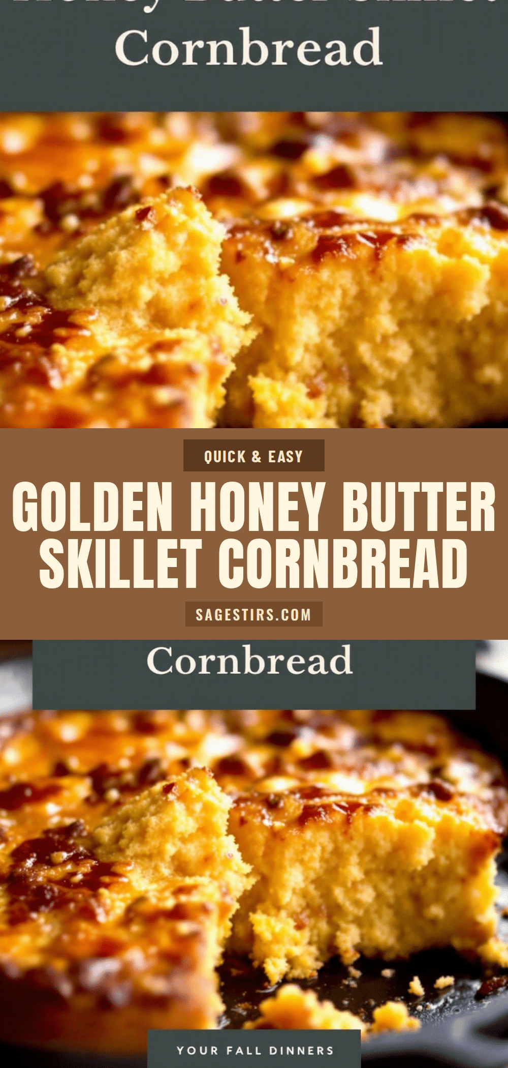 honey butter skillet cornbread recipe