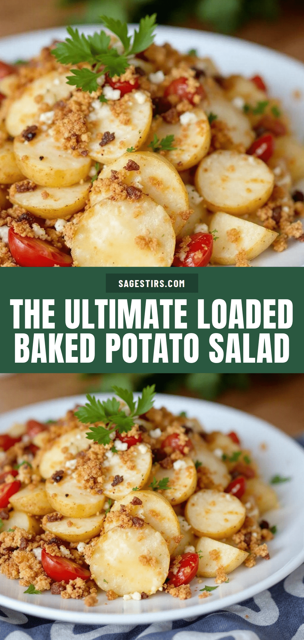 loaded baked potato salad for BBQ recipe