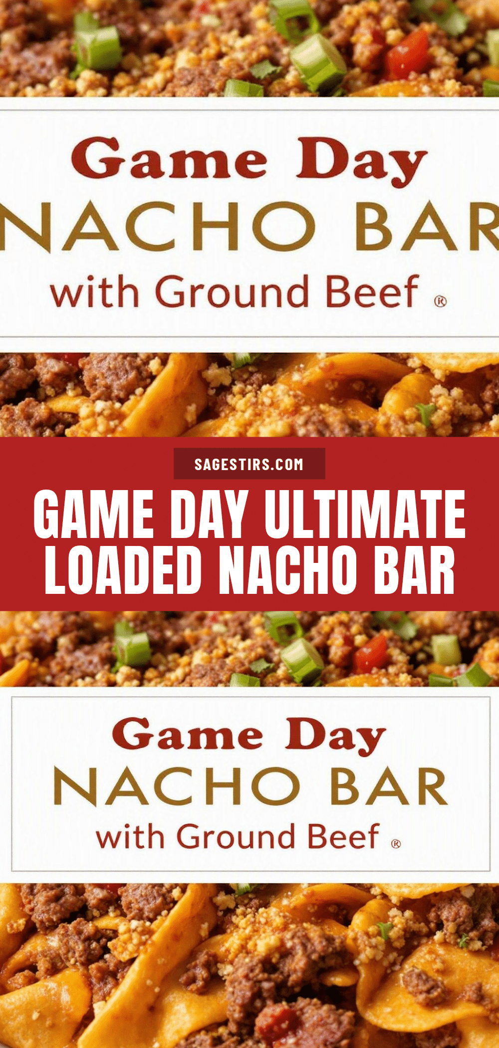 Loaded Nacho Bar with Ground Beef recipe