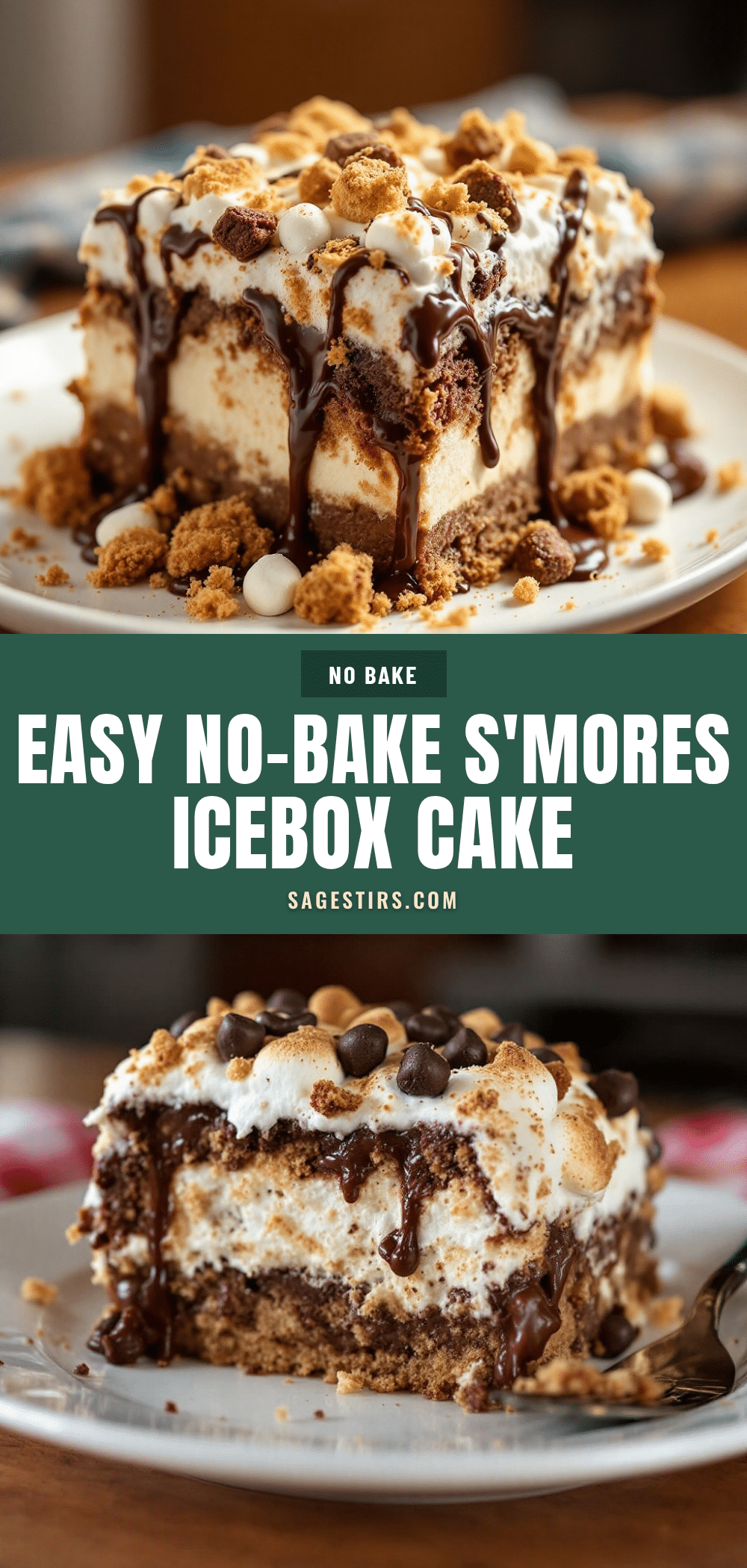 no-bake smores icebox cake recipe