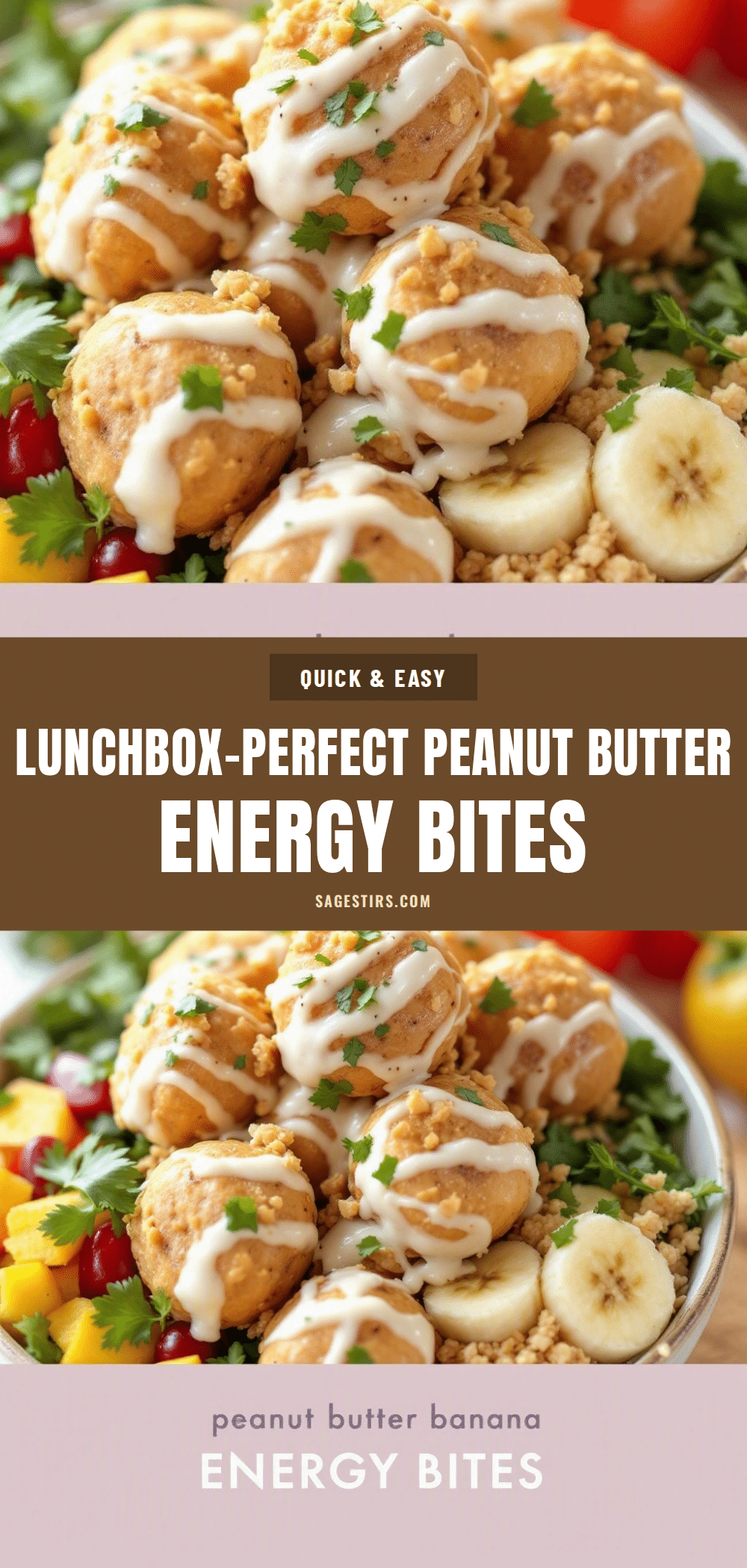 peanut butter banana energy bites recipe