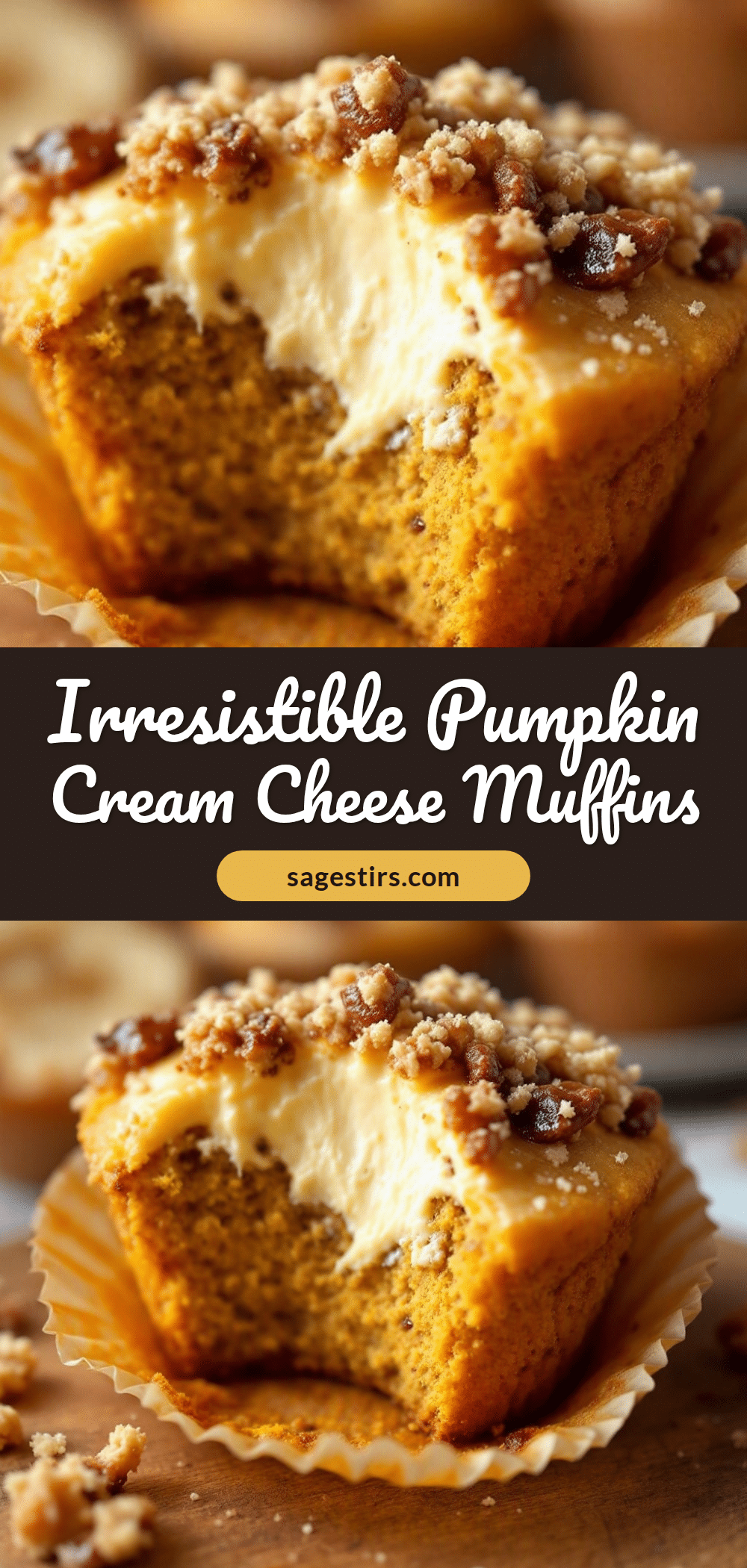 pumpkin cream cheese muffins recipe