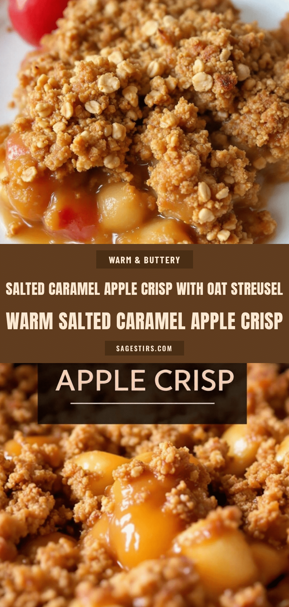 Salted Caramel Apple Crisp recipe