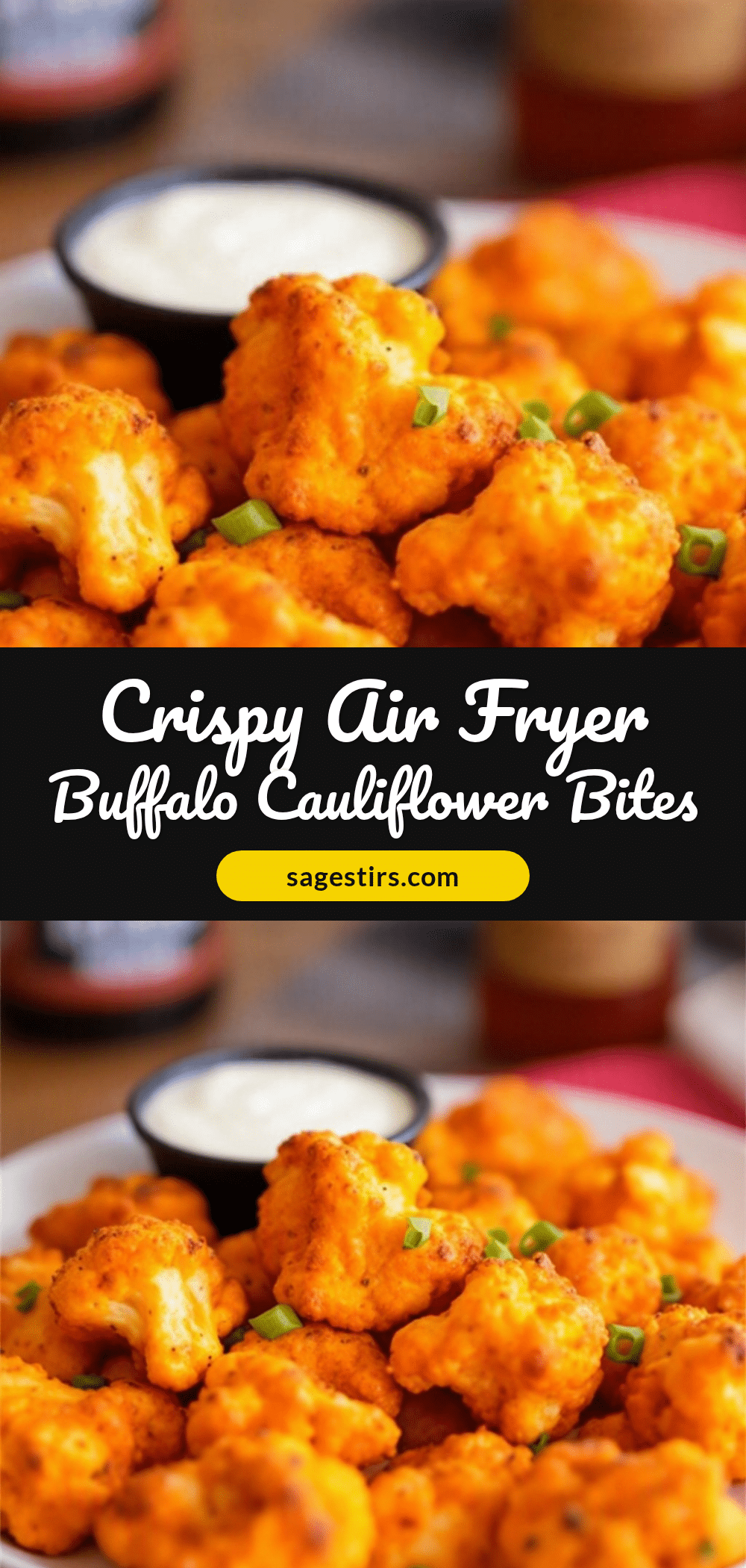 air fryer buffalo cauliflower bites recipe
