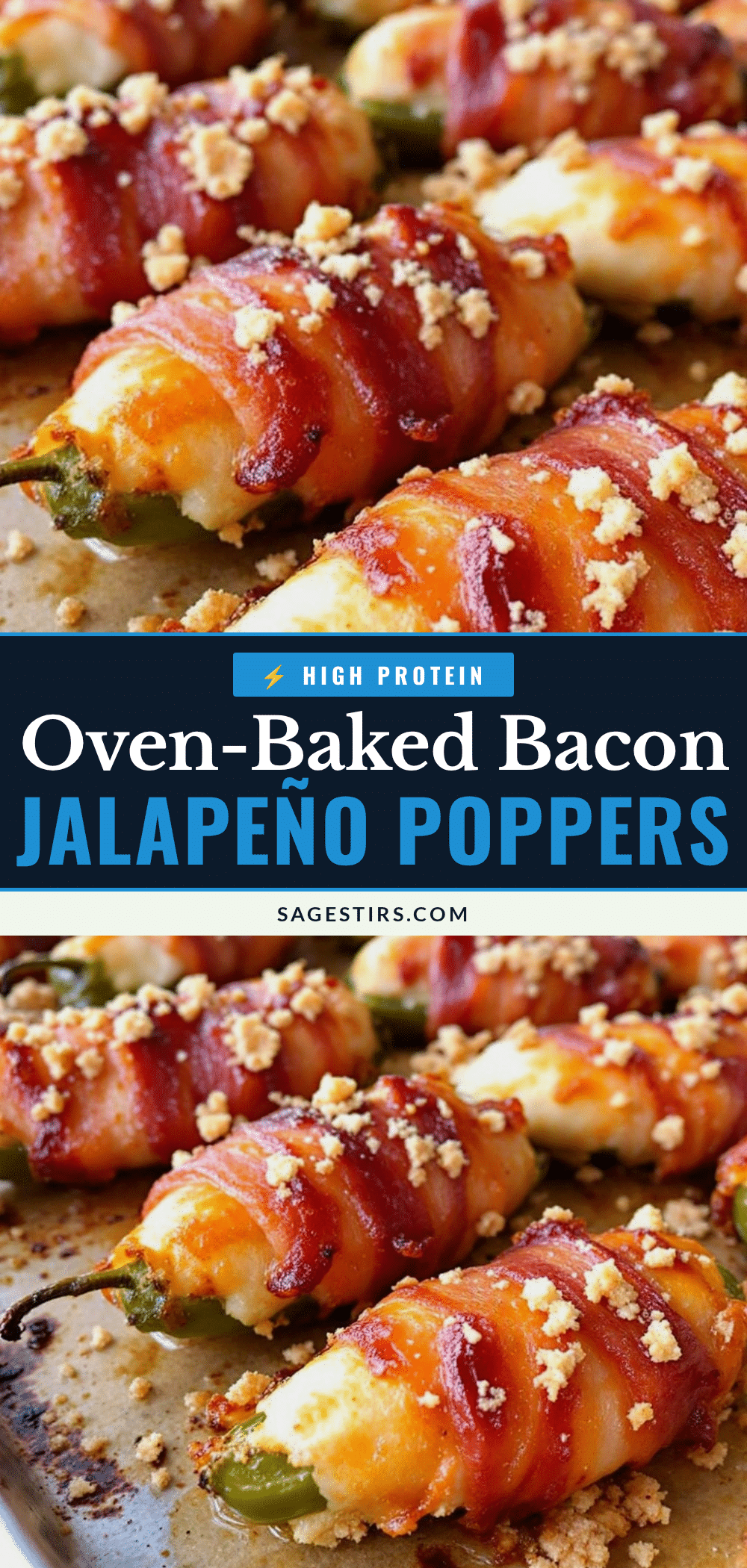 baked bacon-wrapped jalapeño poppers recipe