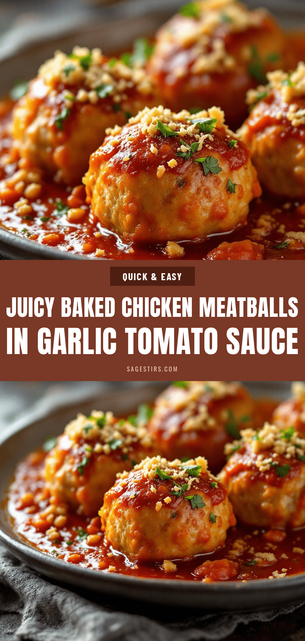 baked chicken meatballs recipe