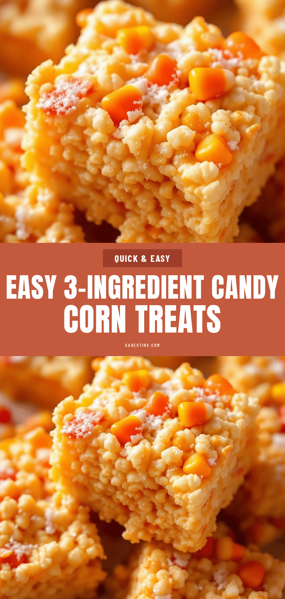 candy corn rice krispie treats recipe