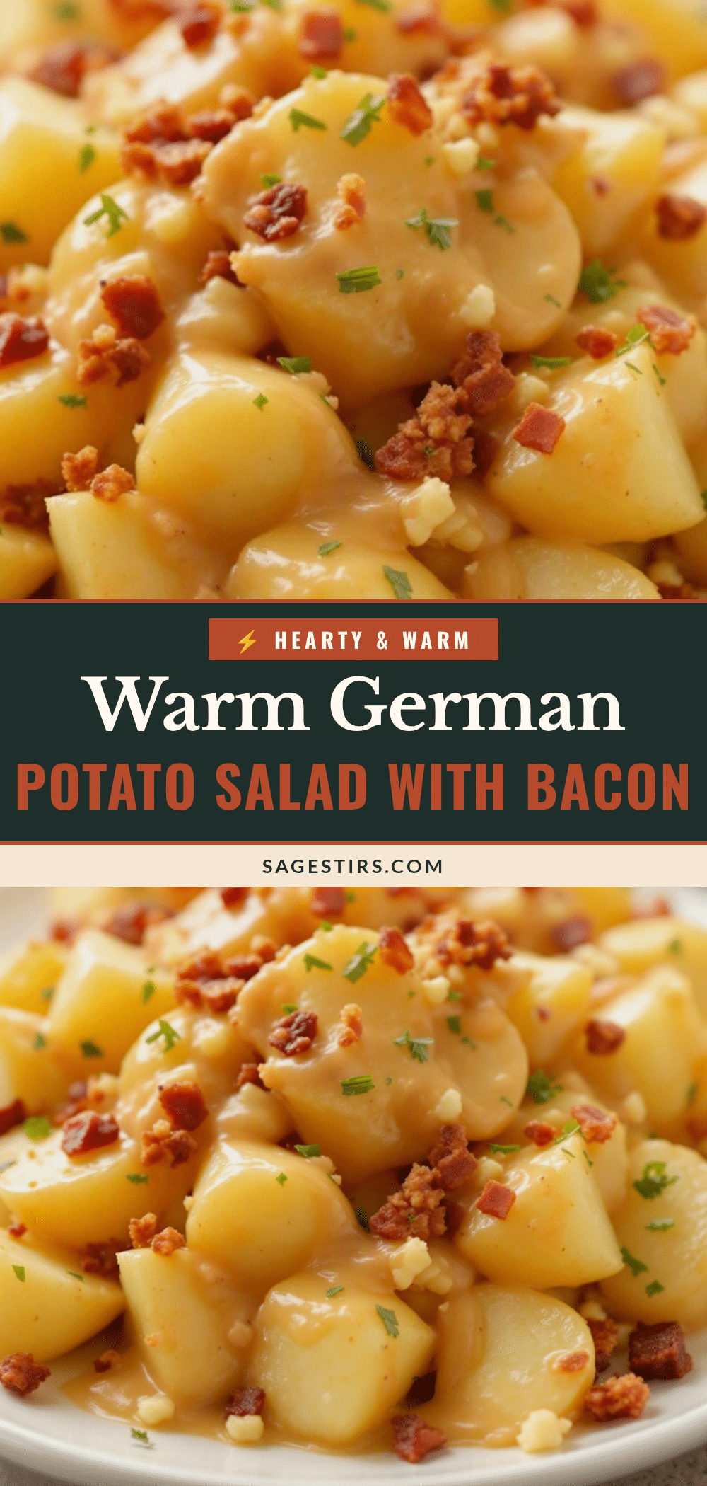 classic german potato salad with warm bacon dressing recipe