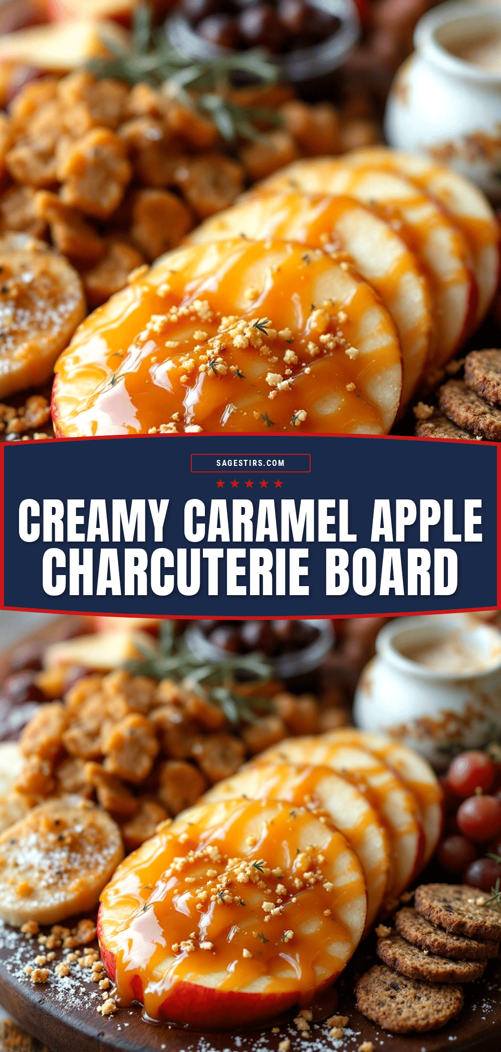creamy caramel apple charcuterie board recipe