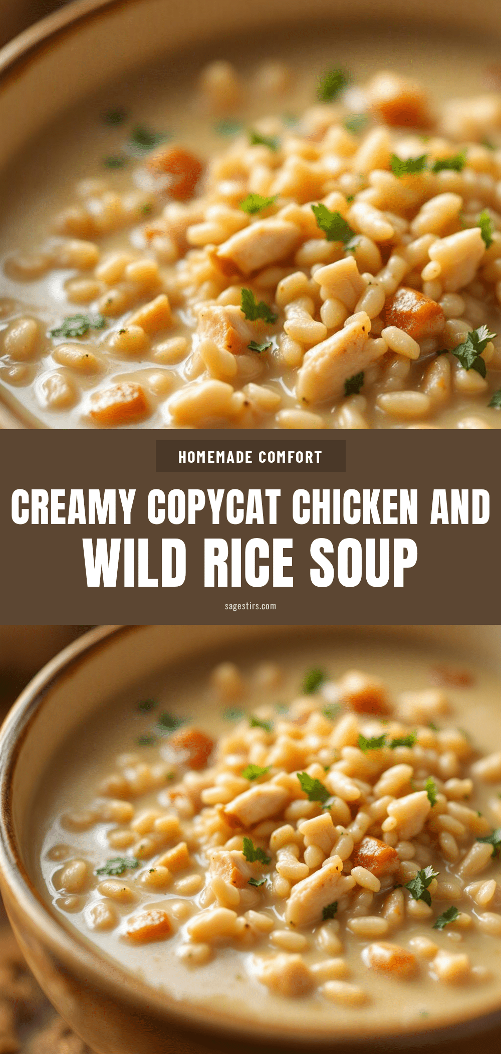 creamy chicken and wild rice soup recipe