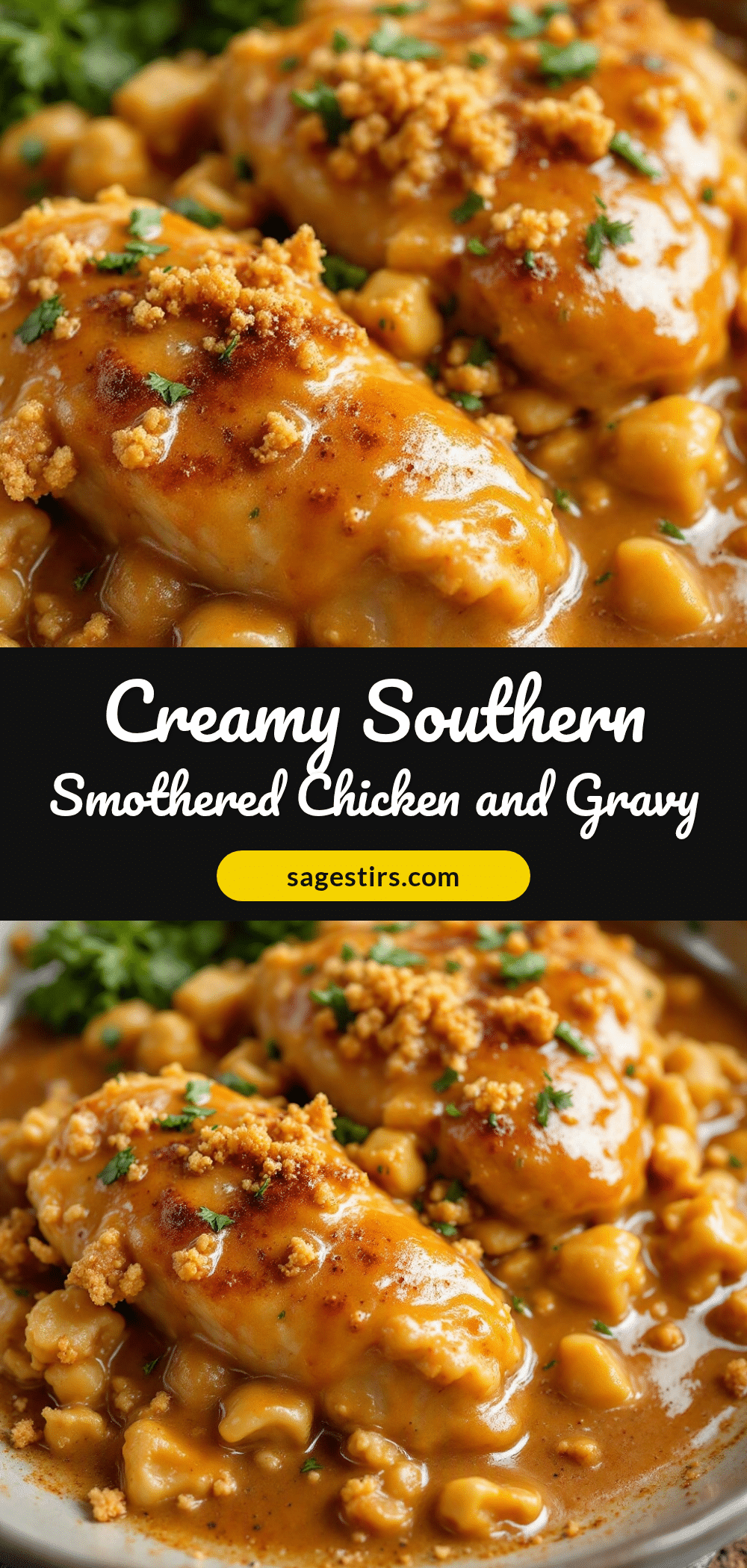 creamy southern smothered chicken and gravy recipe