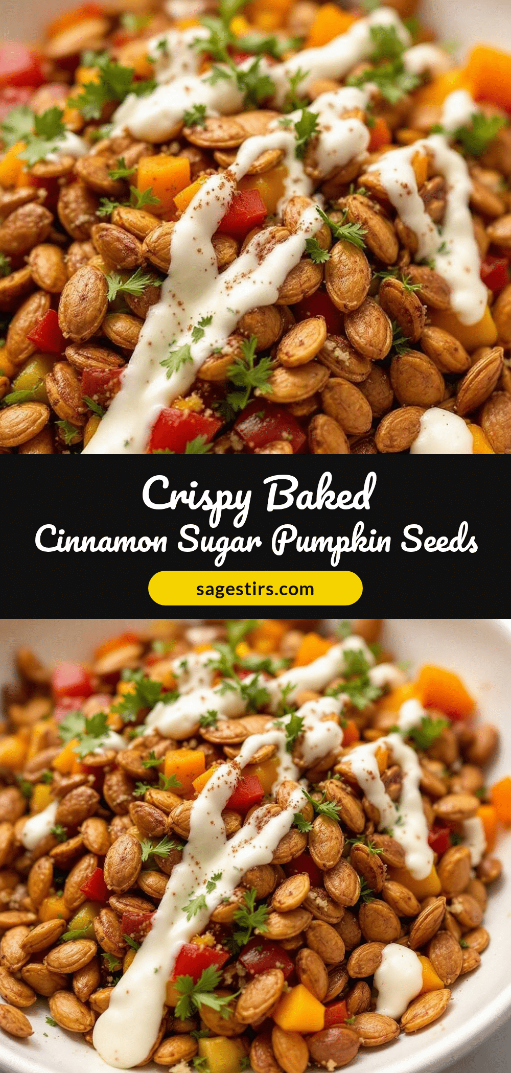 crispy baked cinnamon sugar pumpkin seeds recipe