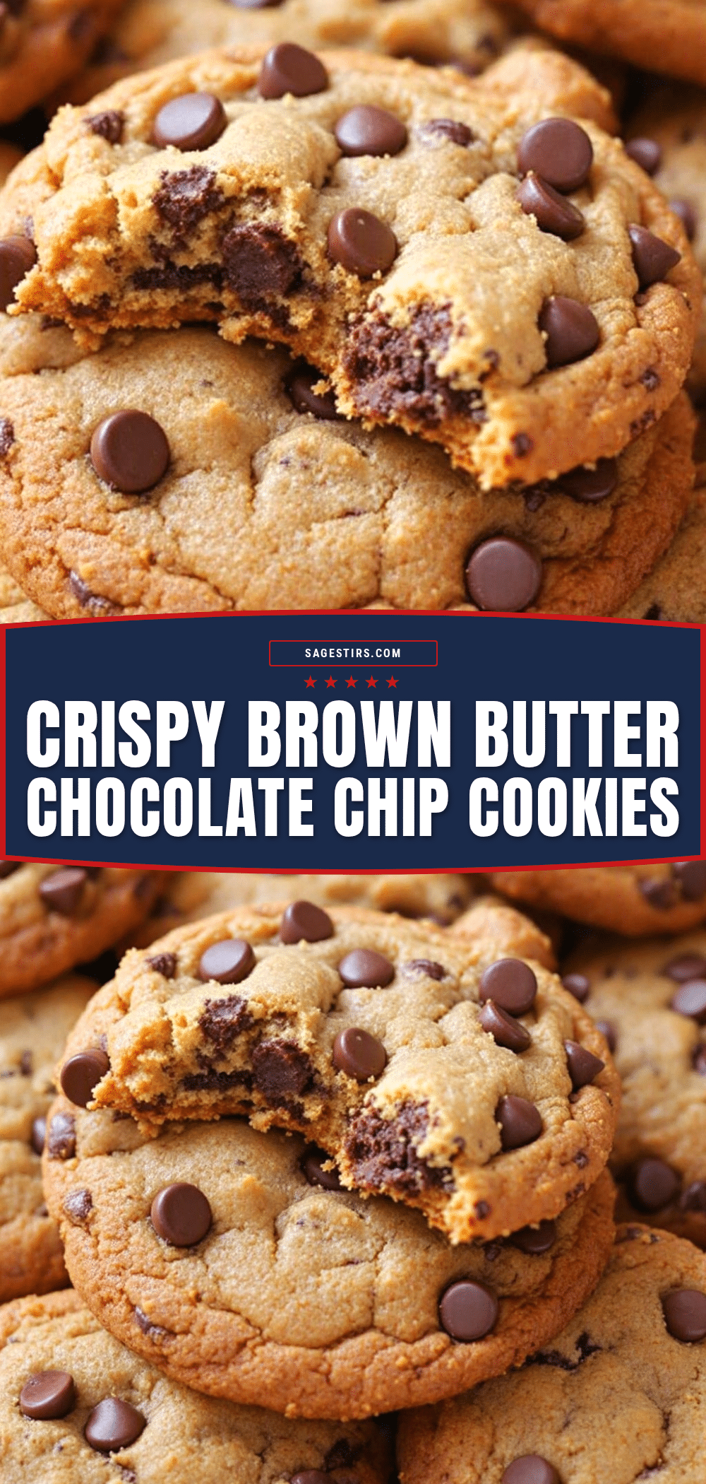crispy brown butter chocolate chip cookies recipe
