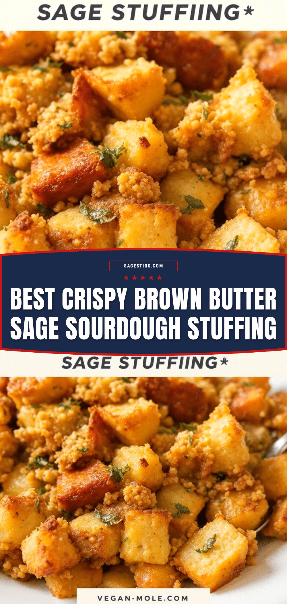 crispy brown butter sage sourdough stuffing recipe