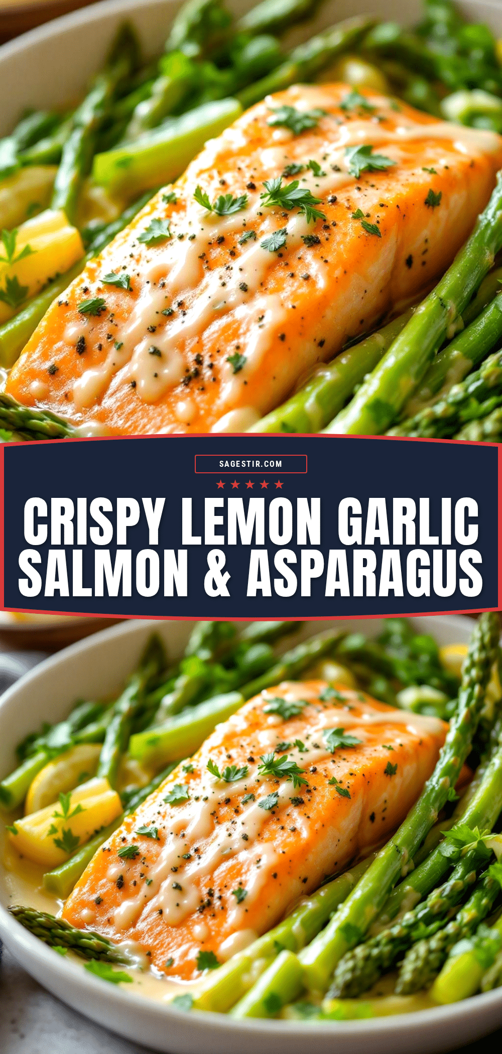 crispy lemon garlic salmon recipe