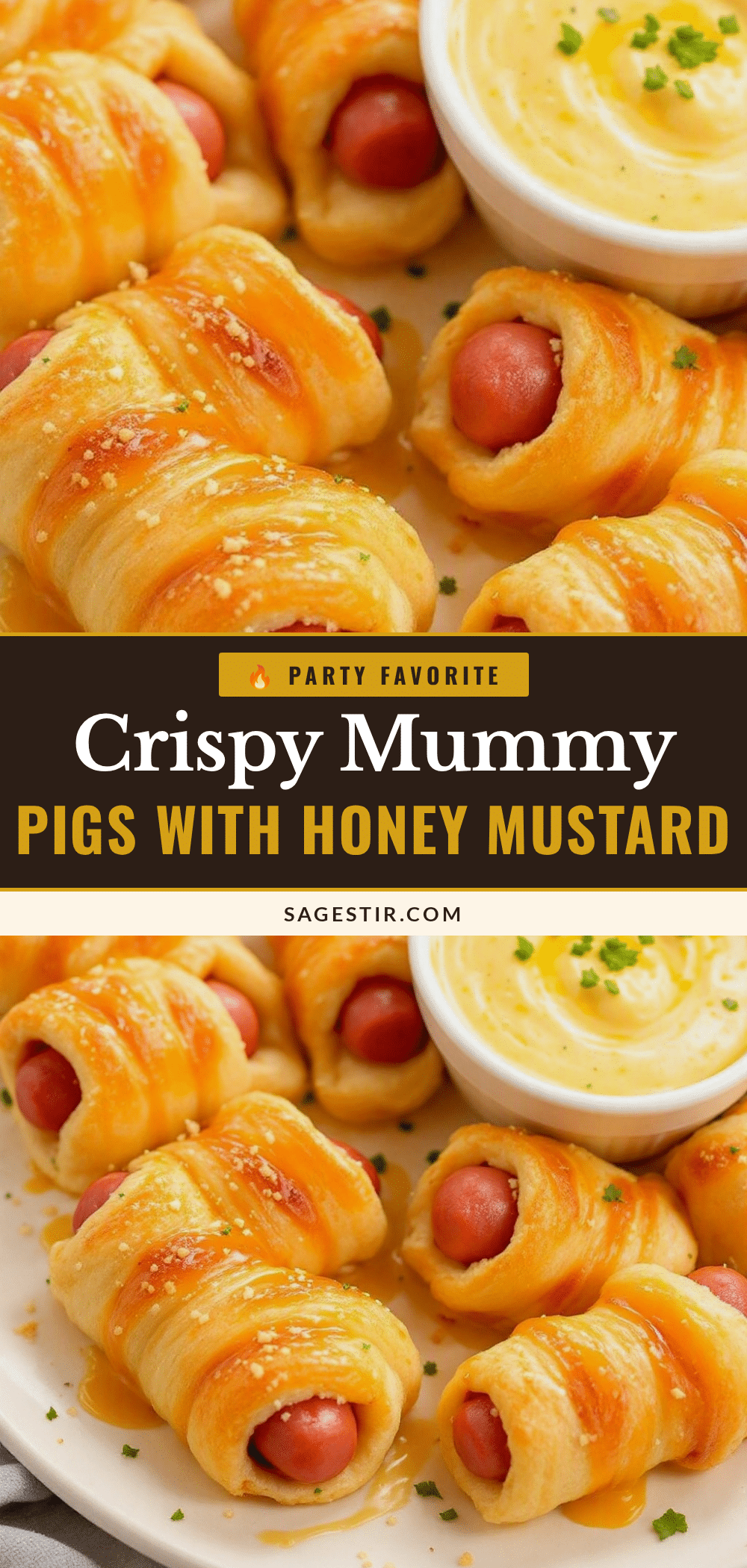 crispy mummy pigs in a blanket recipe
