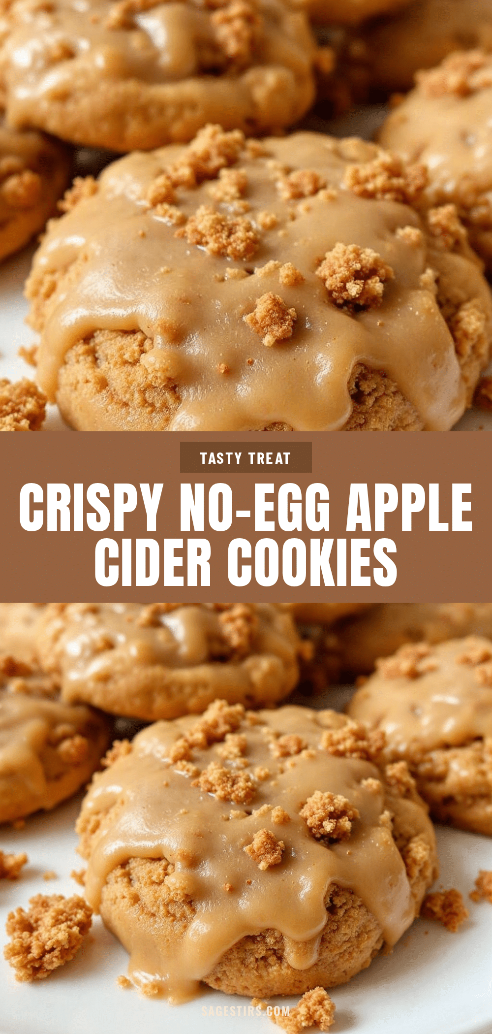 crispy no-egg apple cider cookies recipe