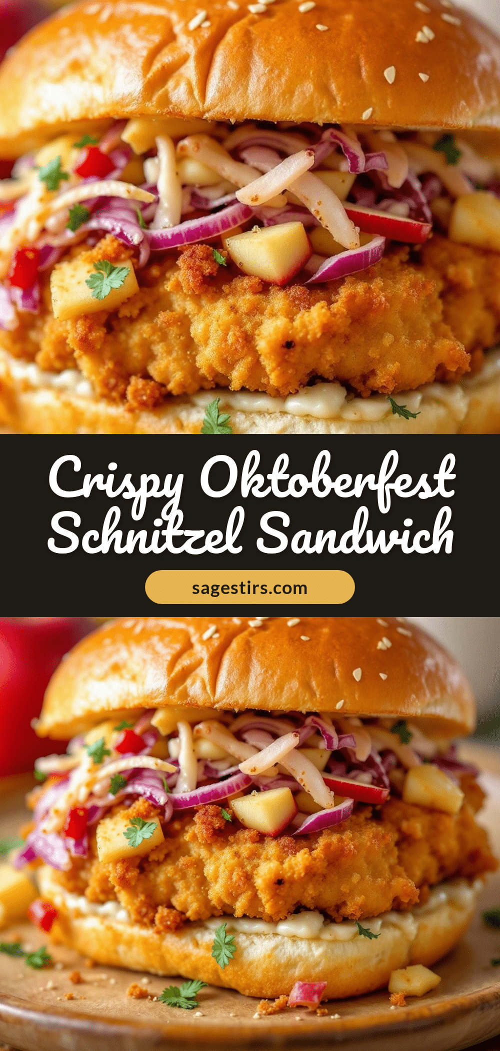 crispy oktoberfest chicken schnitzel sandwich recipe