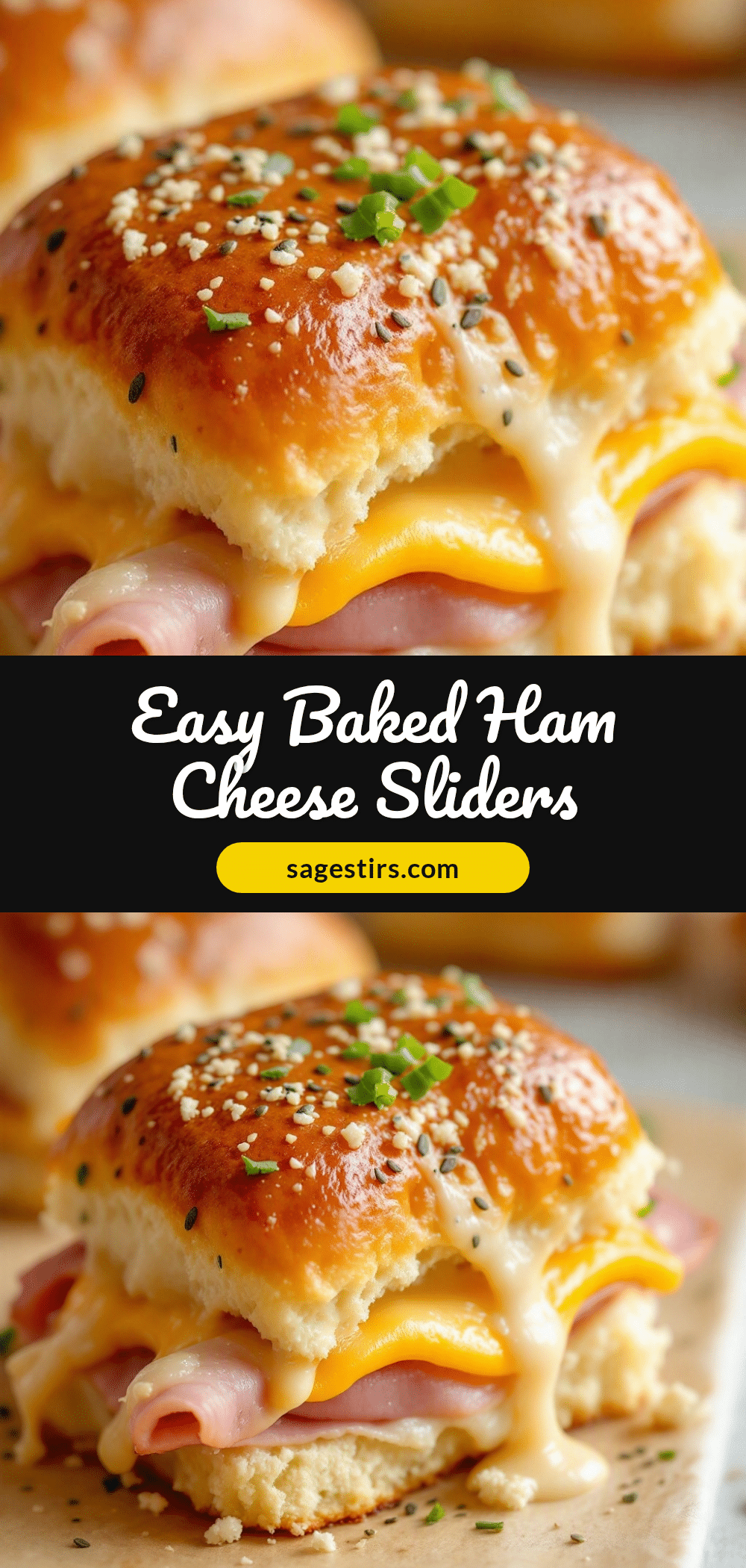 easy baked ham and cheese sliders recipe