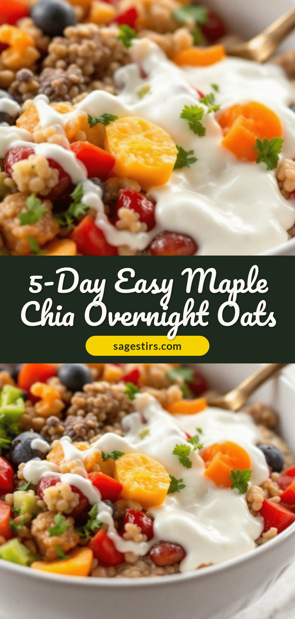 easy overnight oats with chia and maple recipe