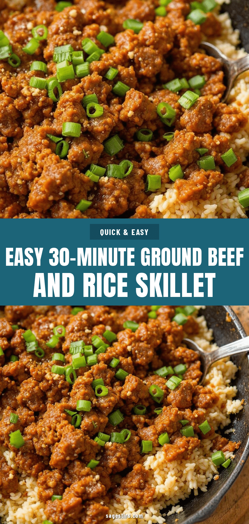 ground beef and rice skillet recipe