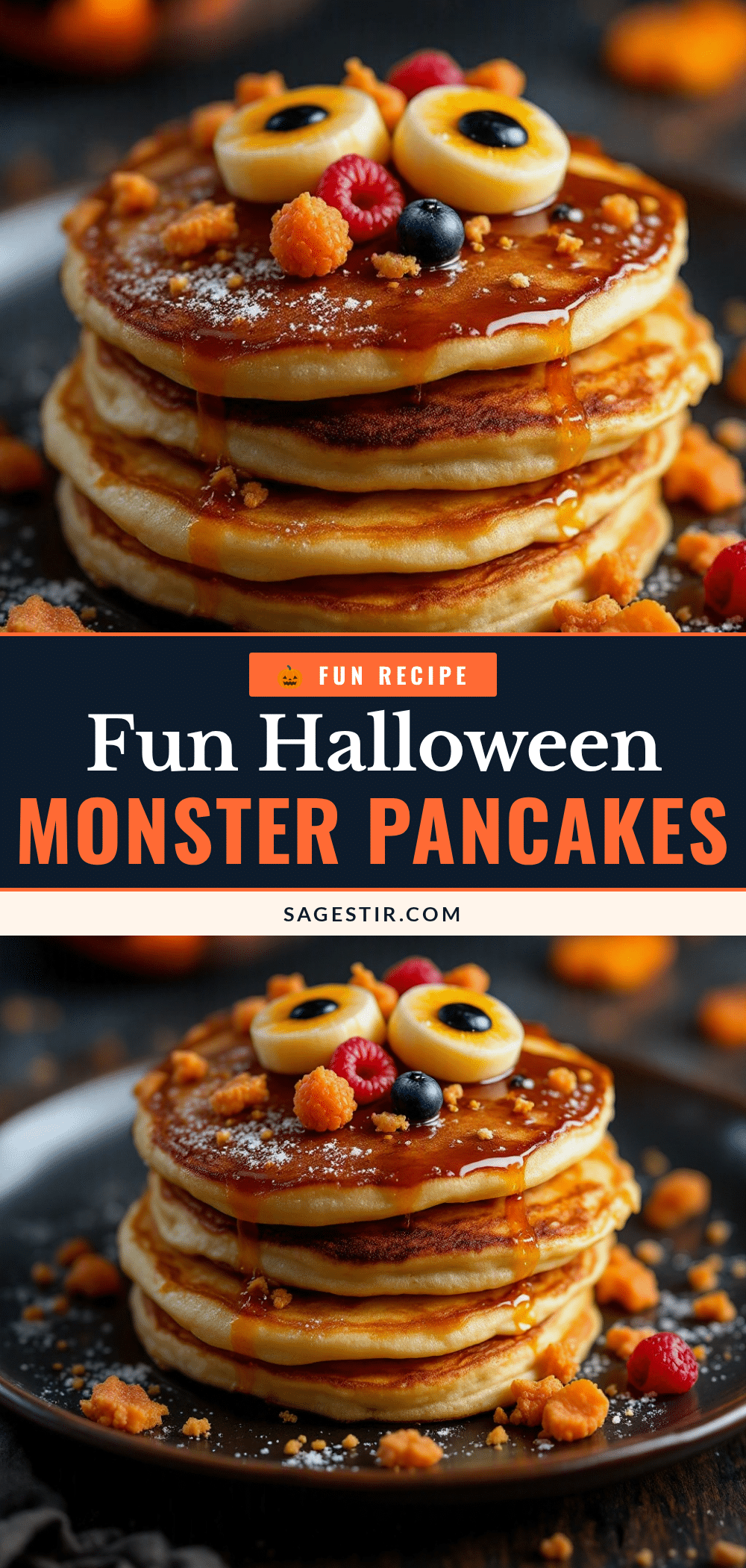 Halloween Monster Pancakes recipe