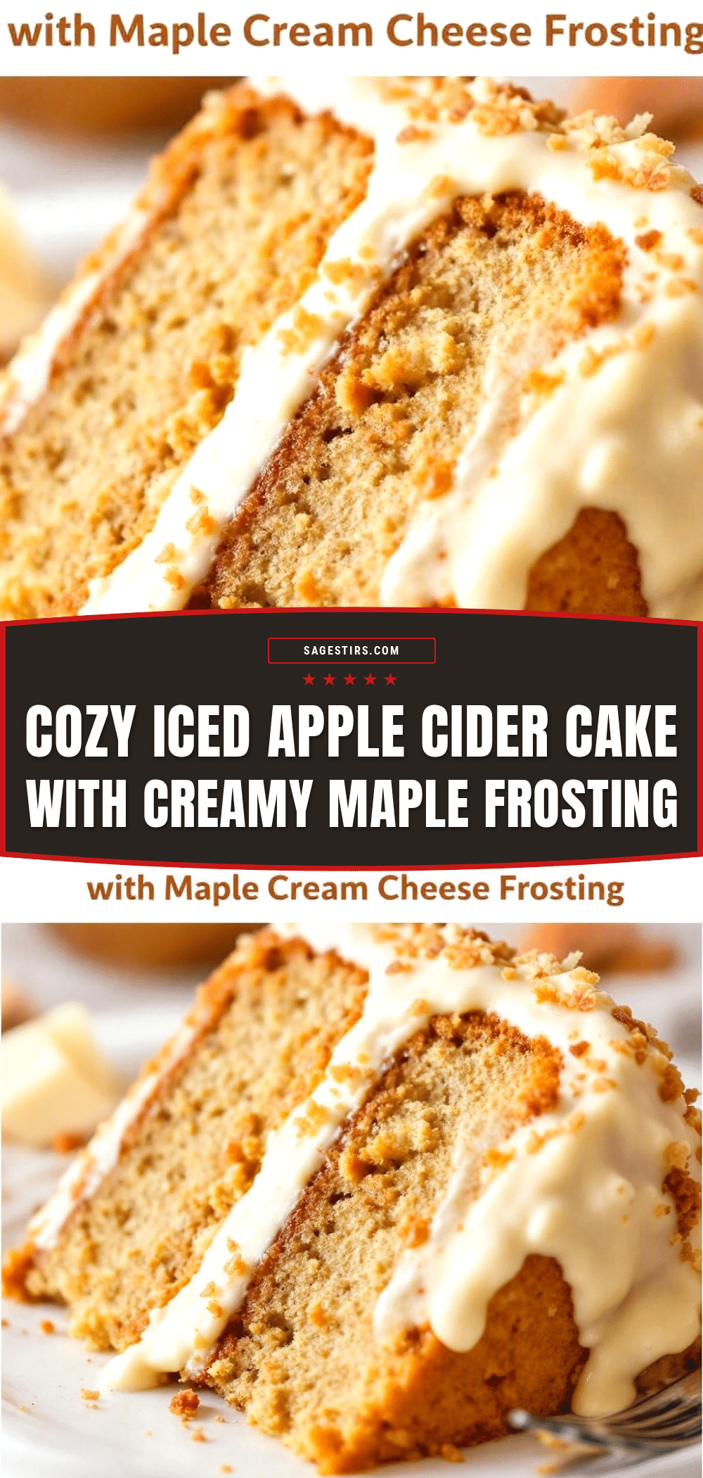 iced apple cider cake recipe