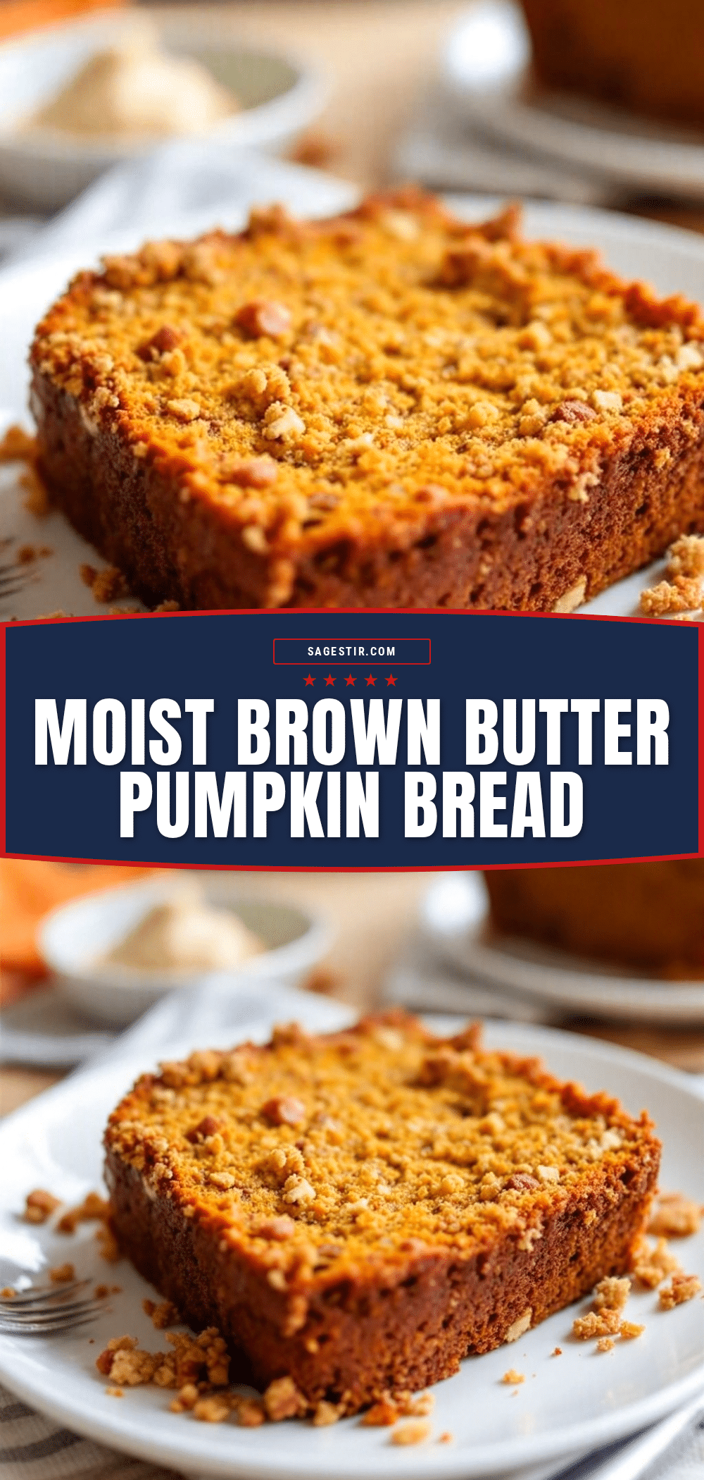 moist brown butter pumpkin bread recipe
