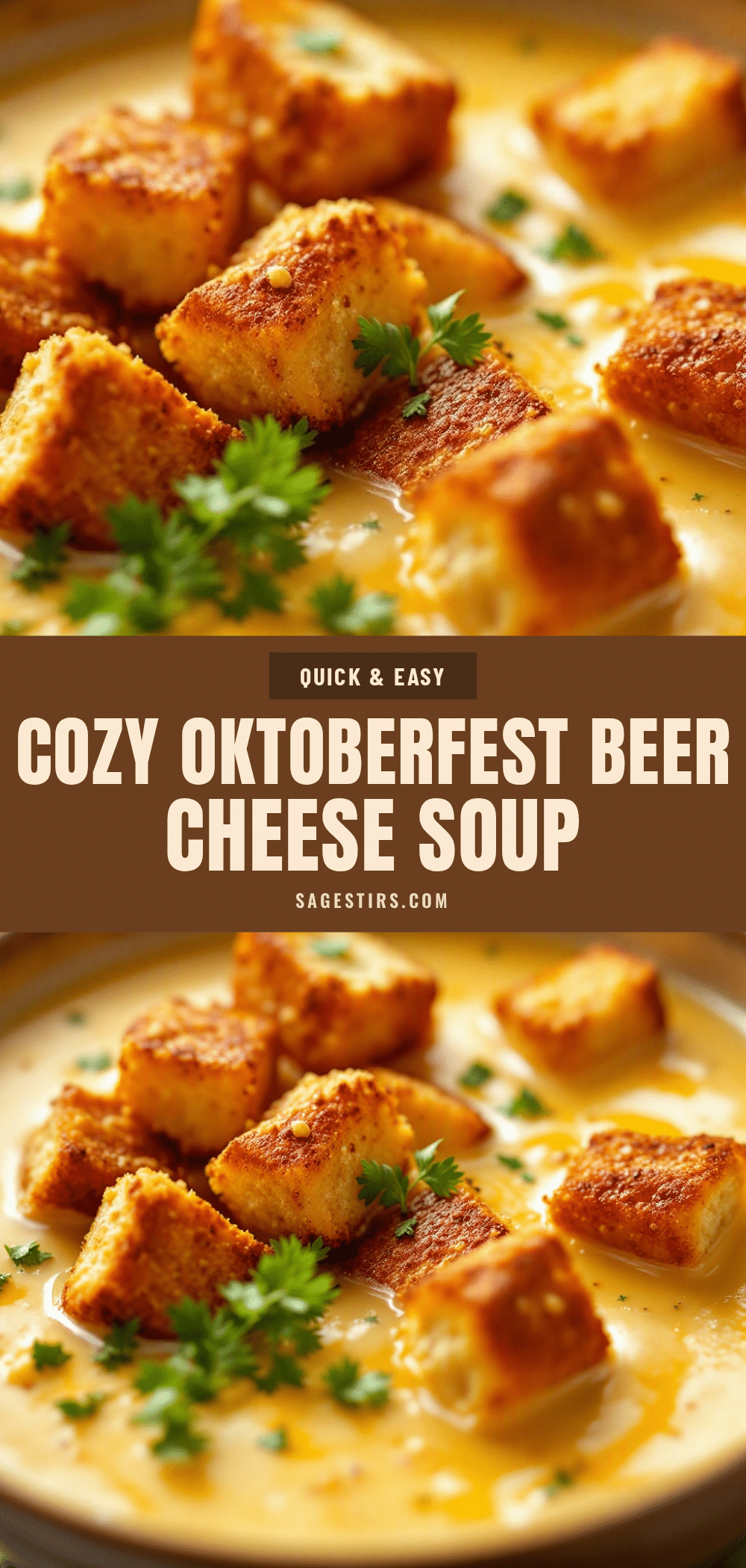 Oktoberfest Beer Cheese Soup recipe
