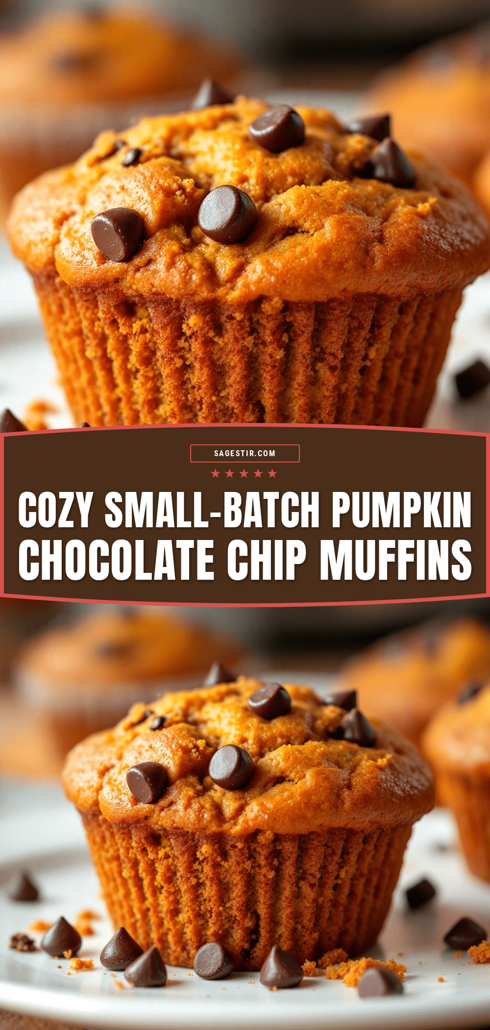 pumpkin chocolate chip muffins recipe