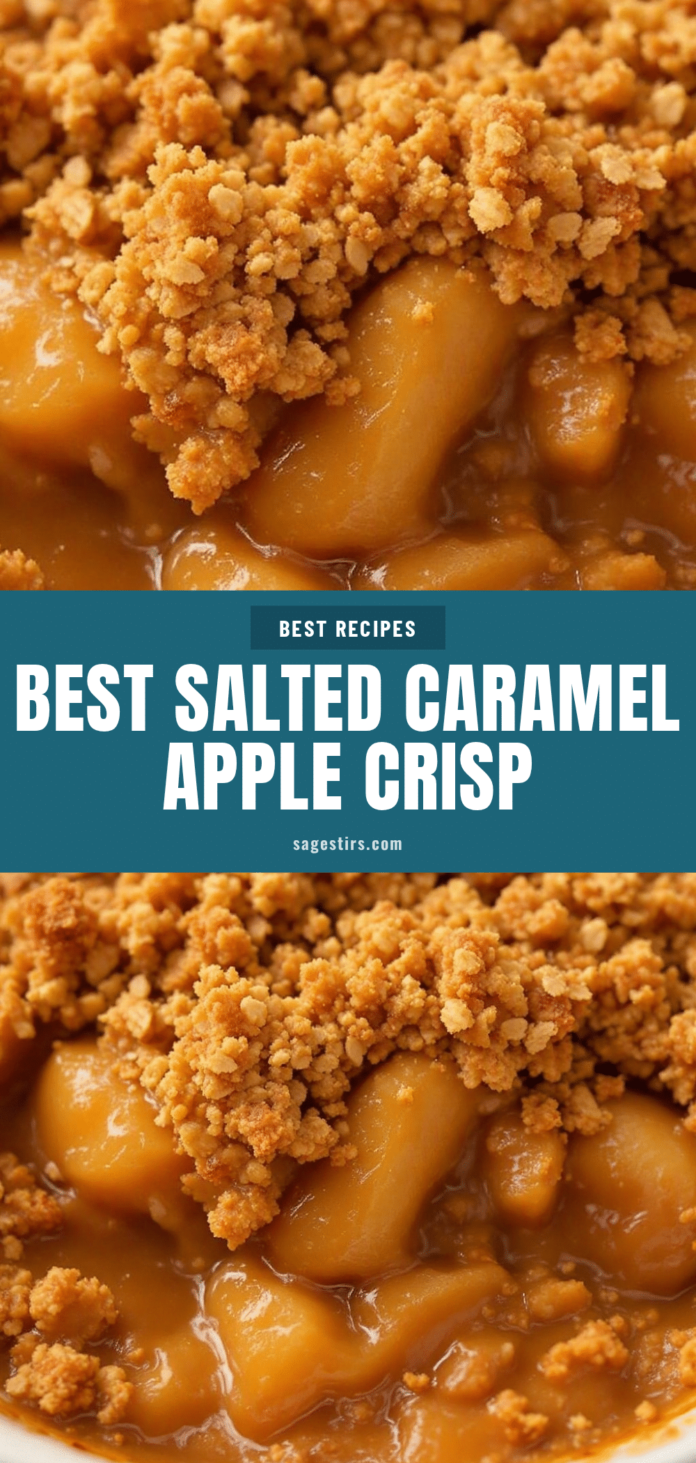 salted caramel apple crisp recipe