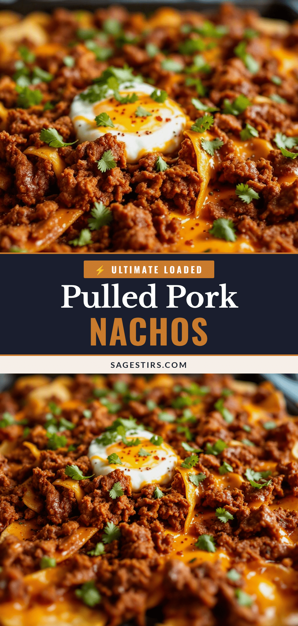 Sheet pan nachos with pulled pork recipe