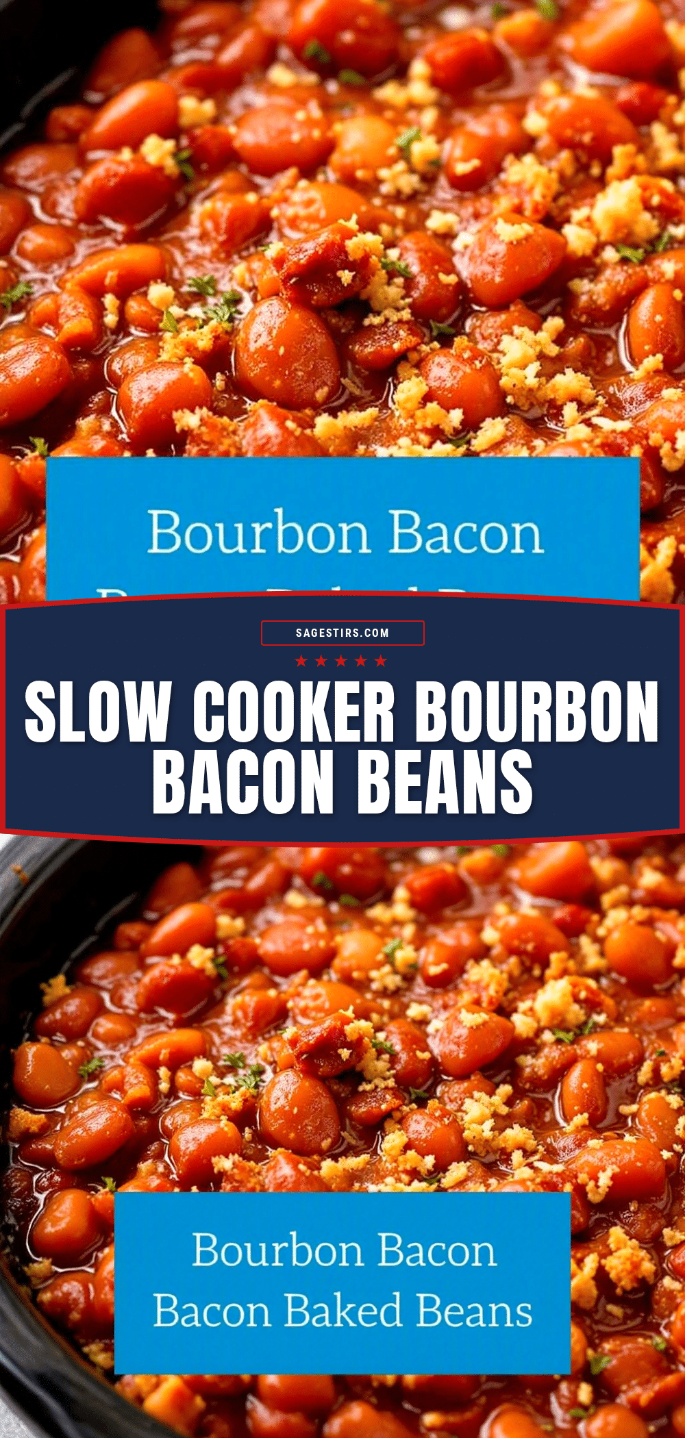 slow cooker bourbon bacon baked beans recipe
