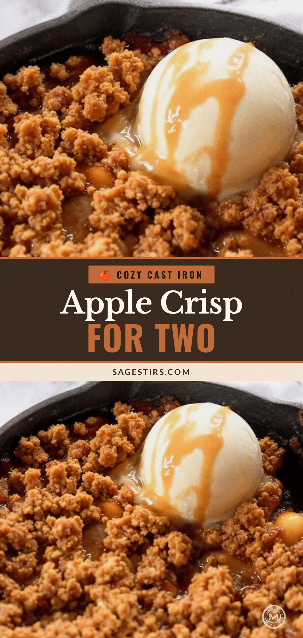 small-batch apple crisp for two recipe
