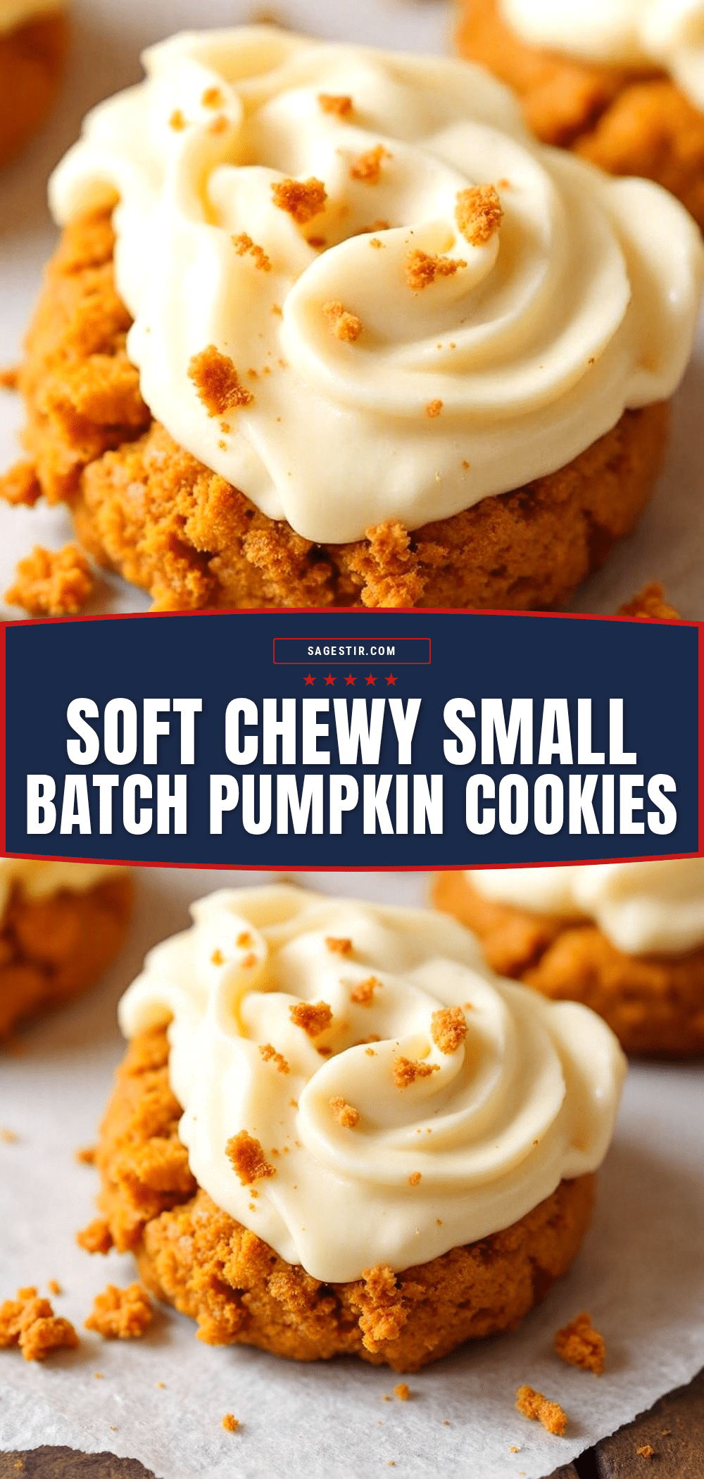 soft chewy small-batch pumpkin cookies recipe