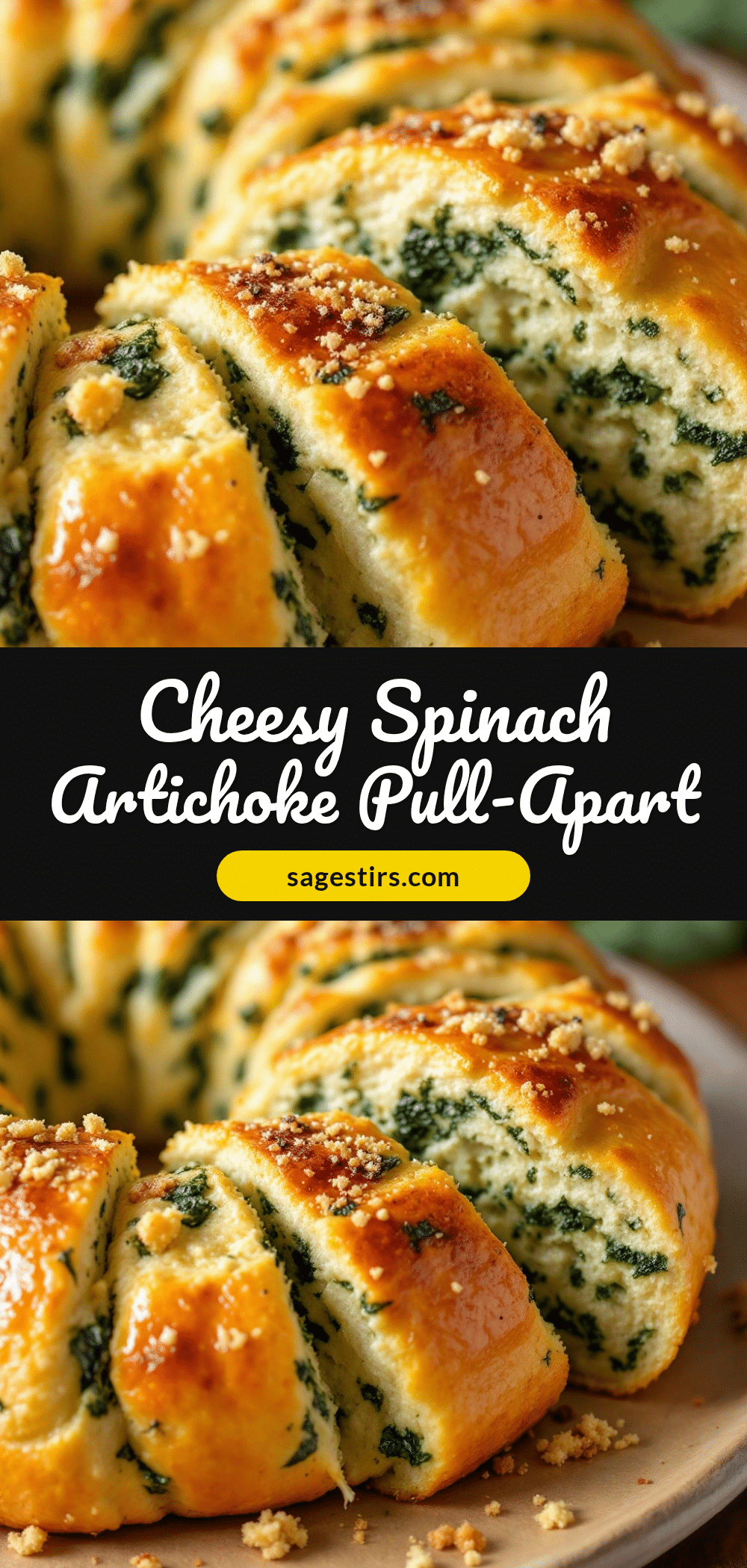 spinach artichoke pull-apart bread recipe