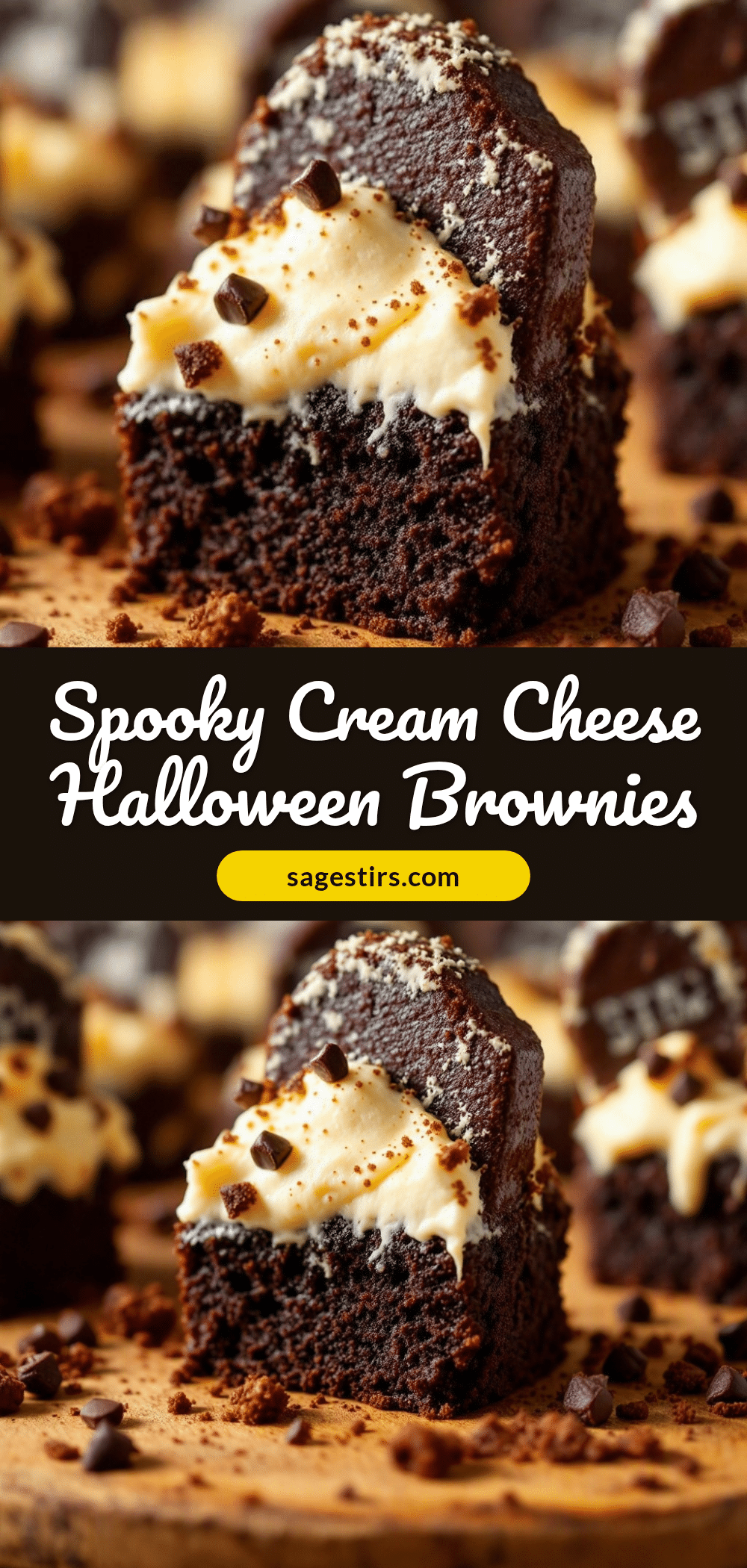 Spooky Halloween Brownie Tombstones recipe