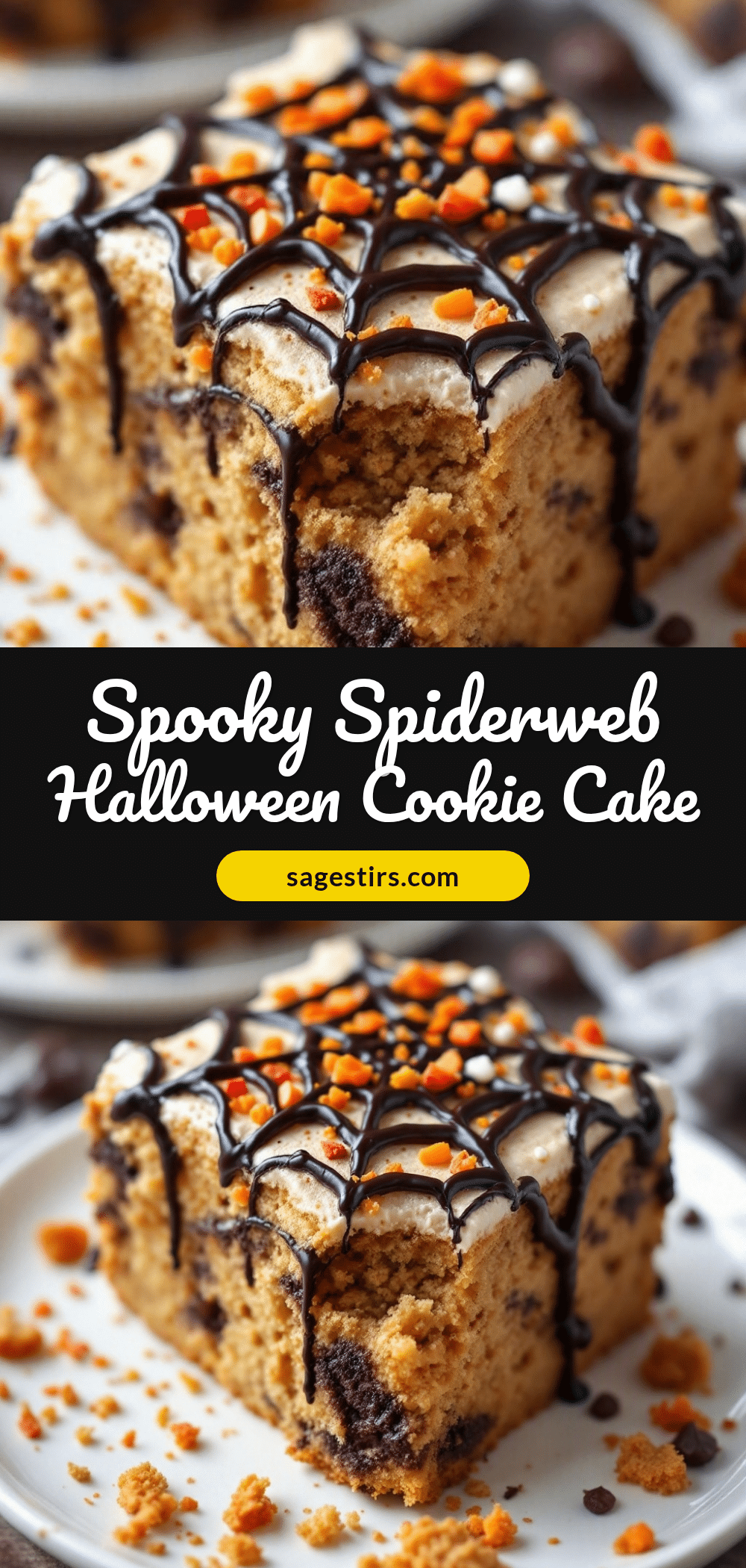 Spooky Halloween Cookie Cake recipe