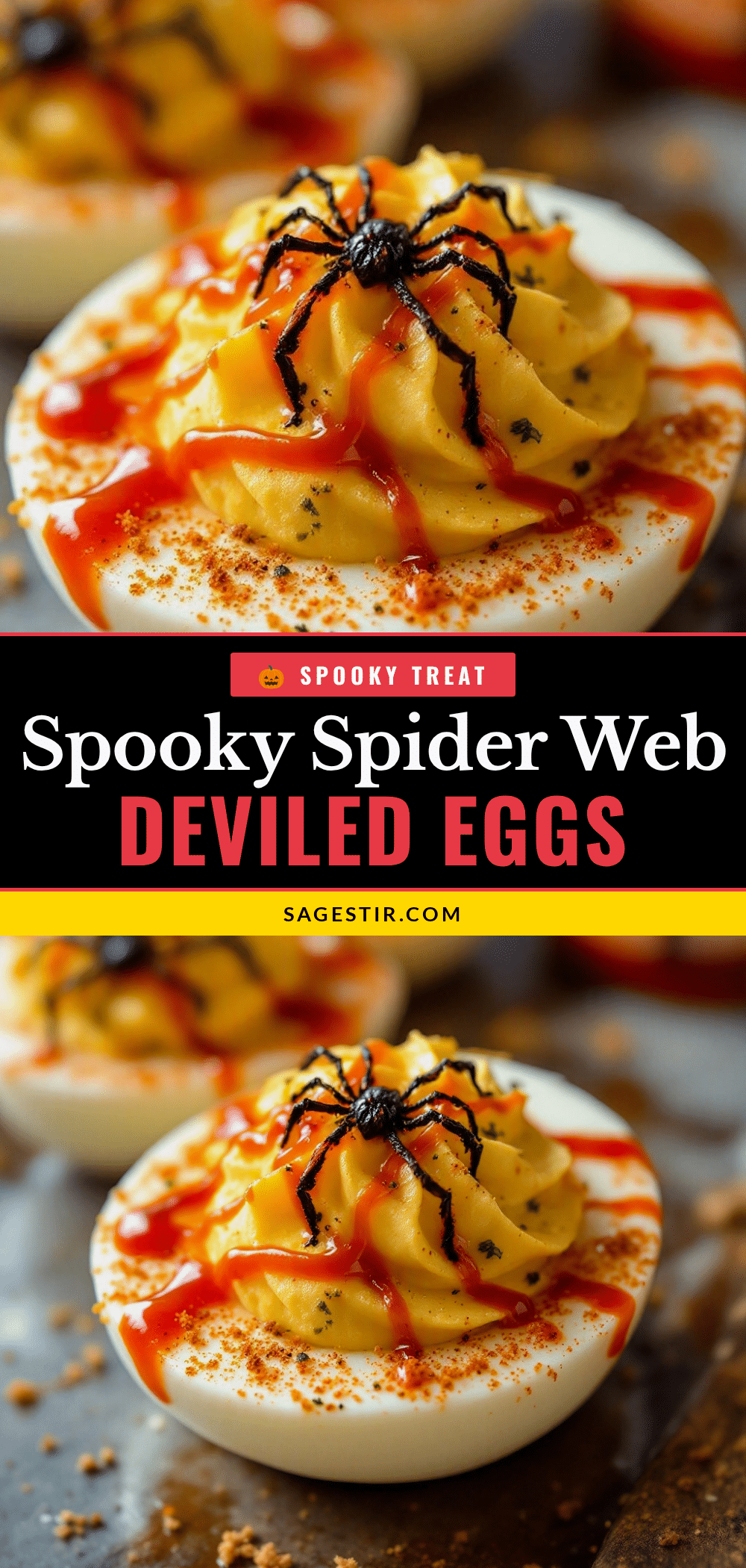 spooky halloween deviled eggs recipe